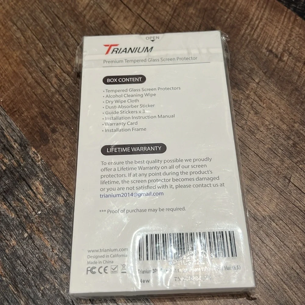 Trianium premium tempered glass screen protector for apple iPhone 11 Pro Max/ XS